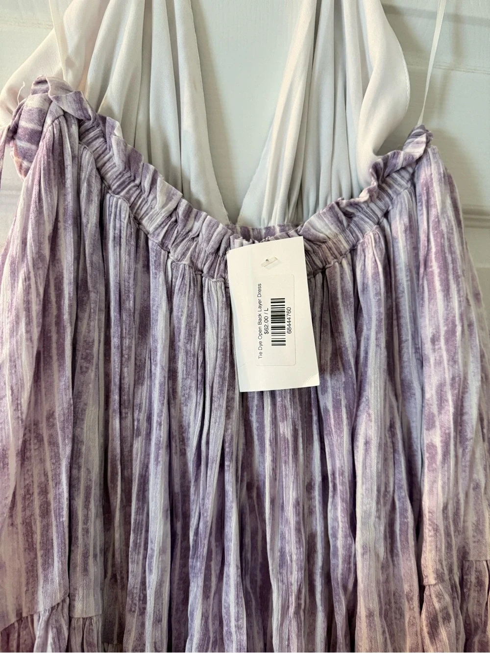 NWT Lovely Day Lavender Halter Backless Tiered Sundress